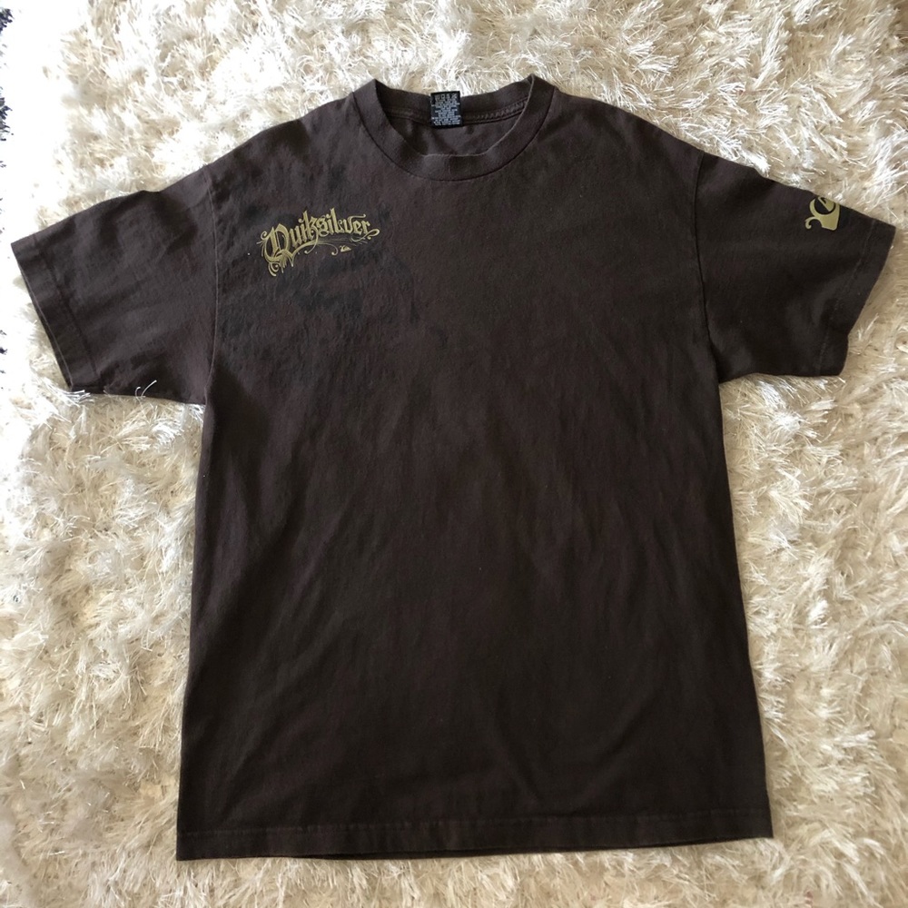 Quicksilver Skull Brown T-Shirt